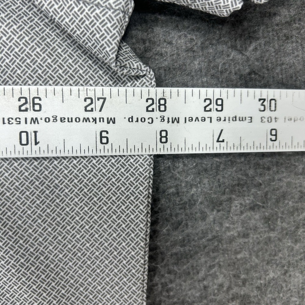 Johnnie O Polo Shirt Mens 2XL Gray Geometric Performance Stretch Bag Boy - Picture 10 of 15